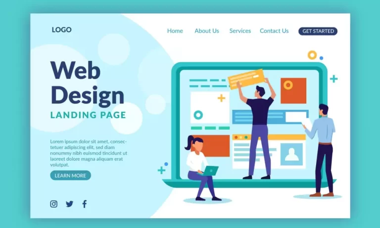 web design landing page