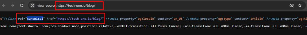 Implementing Canonical Tags